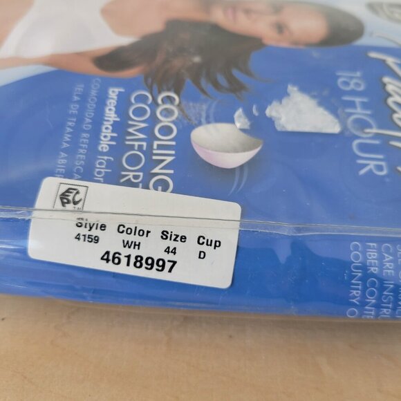 NWT – Playtex 18-Hour Cooling Comfort Wire-Free Bra (Size: 44D) - Picture 3 of 8